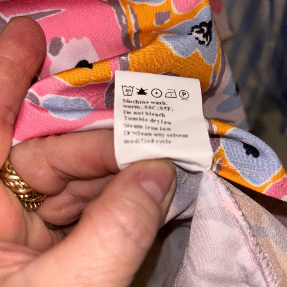 🩷🧡2X Floral Blouse with Boho Vintage Fringe Vest - Picture 6 of 16